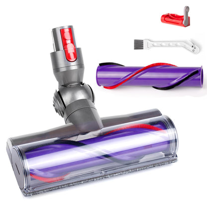 Quick-Release Moterhead Replacement Cleaner Head and Roller Brush Kit Compatible with Dyson V8,V10,V11,V15,SV10,SV12,SV14 Vacuum Cleaners,Vacuum Head Attachments Parts