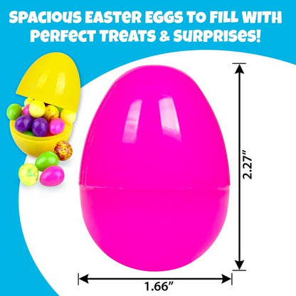 Giraffe 150 Pack Fillable Easter Eggs Bulk – Multi Color Empty Plastic Eggs for Kids - Easter Basket Stuffers for Kids Egg Hunt Prizes Party Favors Classroom Prizes Treasure Box Toys