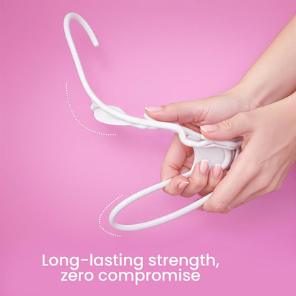 Utopia Home Plastic Hangers | 100 Pack - Durable Space-Saving Clothes Hangers - White Closet Organizers