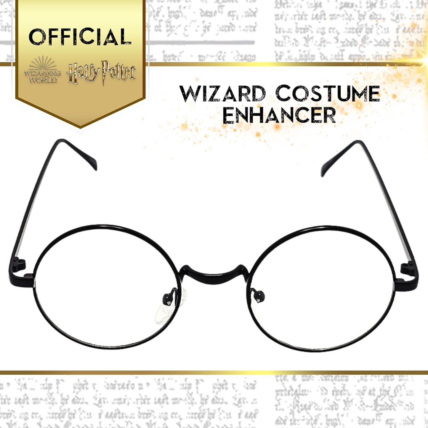 Sun-Staches Harry Potter Glasses - Wizard Costume Accessory | One Size Fits Most