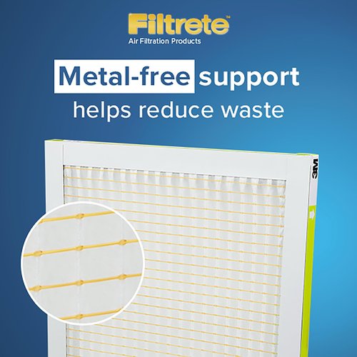 Filtrete 25x25x1 Air Filter, MERV 8, MPR 700, Dust, Pollen & Pet Dander Reduction, 3-Month AC and Furnace Filter, Easy on Air Flow, 6 HVAC Filters (Actual Size 24.81 x 24.81 x 0.81 in)