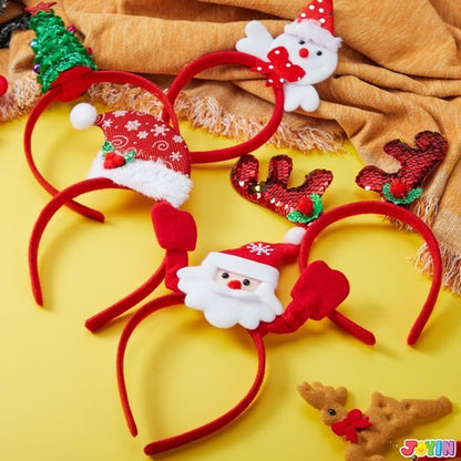 JOYIN 14 PCS Christmas Headbands - Festive Designs for Holiday Parties | One Size Fits All