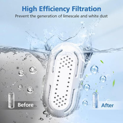 10 Pack Humidifier Demineralization Cartridge Compatible with LEVOIT Top Fill Humidifiers, Classic 160, LV600S, OasisMist 450S, OasisMist 1000S, Calcium and Magnesium Ion Softening, White
