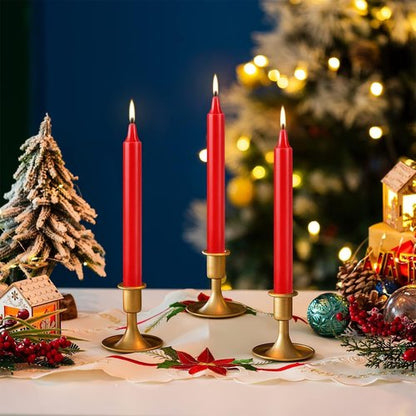 Howemon Red Candles - Set of 40 Unscented 4" Spell & Chime Mini Taper Candles for Rituals & Decor