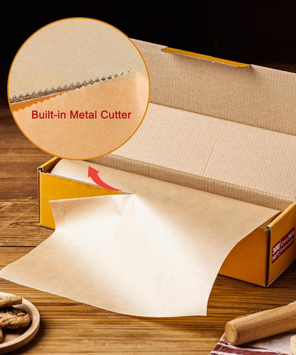 Unbleached Parchment Paper Roll by [Brand Name] - 12" x 300 ft, Heavy-Duty Non-Stick Baking Paper for Oven & Air Fryer