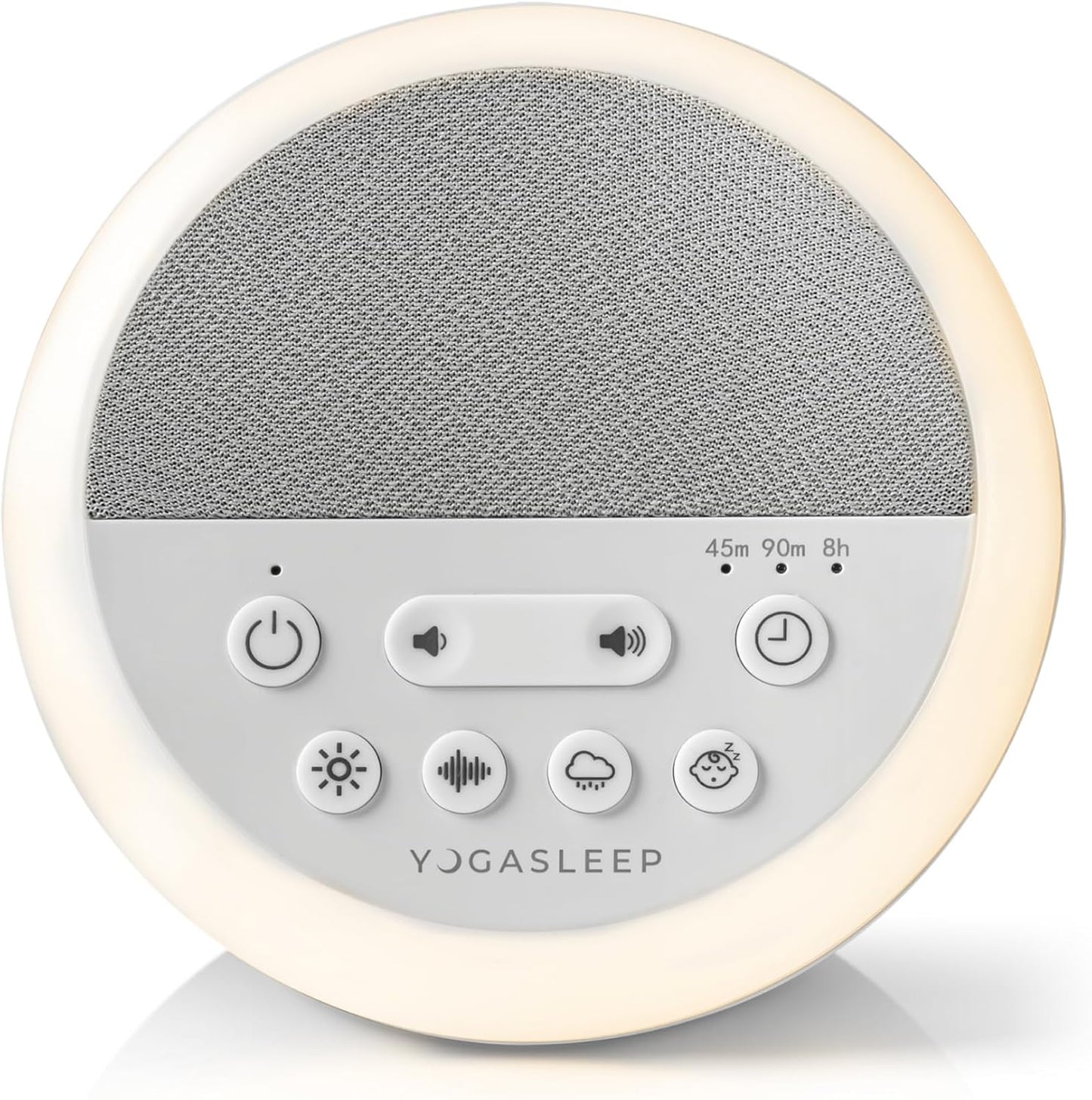 Yogasleep Nod White Noise Sound Machine - Soft Night Light & Sleep Timer | 20 Sound Options for All Ages