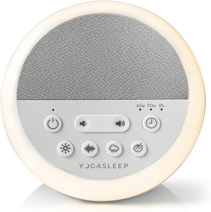 Yogasleep Nod White Noise Sound Machine - Soft Night Light & Sleep Timer | 20 Sound Options for All Ages