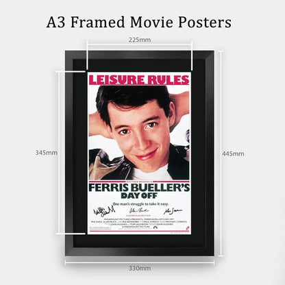 HWC Trading Ferris Bueller's Day Off Autographed Picture - 16" x 12" Framed Movie Memorabilia