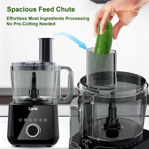 Camic Food Processor - 600W Multi-Function Kitchen Appliance | Shredding, Slicing, Chopping & Ice Crushing
