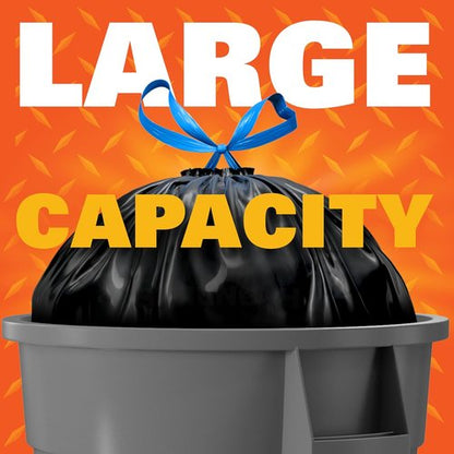 Hefty Strong Extra Large Trash Bags - 33 Gallon, Black, 48 Count | Durable & Reliable