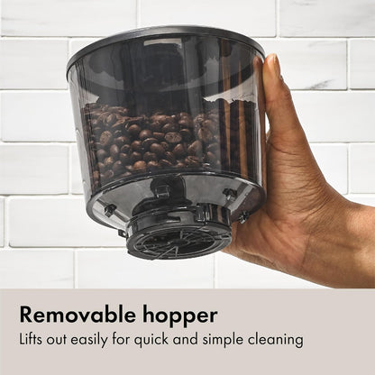 OXO Brew Conical Burr Coffee Grinder - One-Touch Automatic Grind with Stainless Steel Burrs - Silver Finish