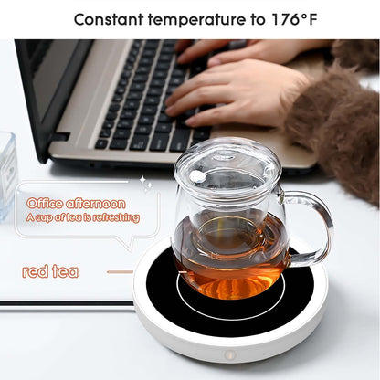 Coffee Mug Warmer for Desk, Cup Warmer with 3 Temperature Setting, Wax Melt Warmer Heating Plate