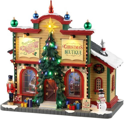 Lemax Cranberry Hill Christmas Boutique - Battery Operated Holiday Decor | 4.5V