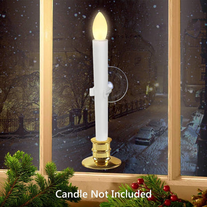 Window Candle Suction Cups Clamp - Secure Holder for Electric Candles - 20-Pack for Christmas Decor