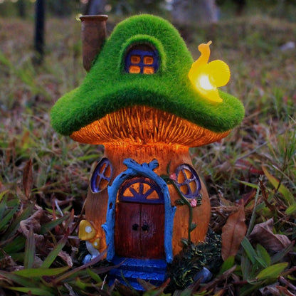 Mushroom Garden Statues - Solar Powered Fairy House Figurine for Outdoor Decor | Perfect Gift for Women, Moms, and Grandmas