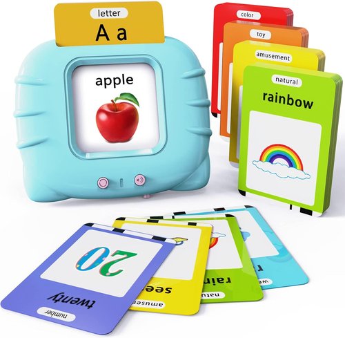 Lapare Audible Educational Toy - Musical Learning Tool for Toddlers Age 1-5 | 252 Flash Cards for Alphabet, Numbers, Colors & Shapes