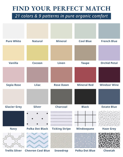 LANE LINEN 100% Organic Cotton White Twin XL Sheets Set 3-Piece Pure Percale Soft Bedding Breathable Fits Mattress Upto 15" Deep