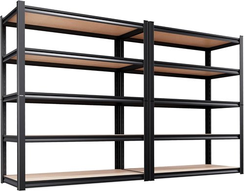 **Regine Switzerland Heavy-Duty Garage Shelving | Adjustable 5-Tier Metal Storage Unit - 2050 lbs Capacity, 78"x46"x20"**