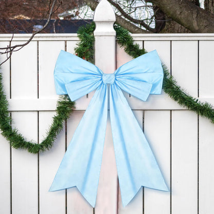 Skiennix Large Blue Coquette Bow - 27.6 x 21.7 Inch Wall Decor for Birthdays & Showers