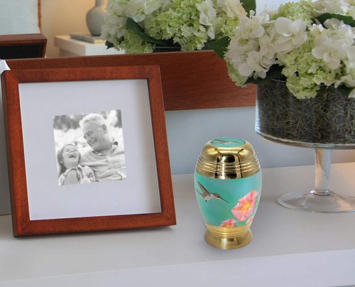 Hummingbird Keepsake Urns for Human Ashes with Velvet Gift Box for Cremation Keepsakes for Ashes