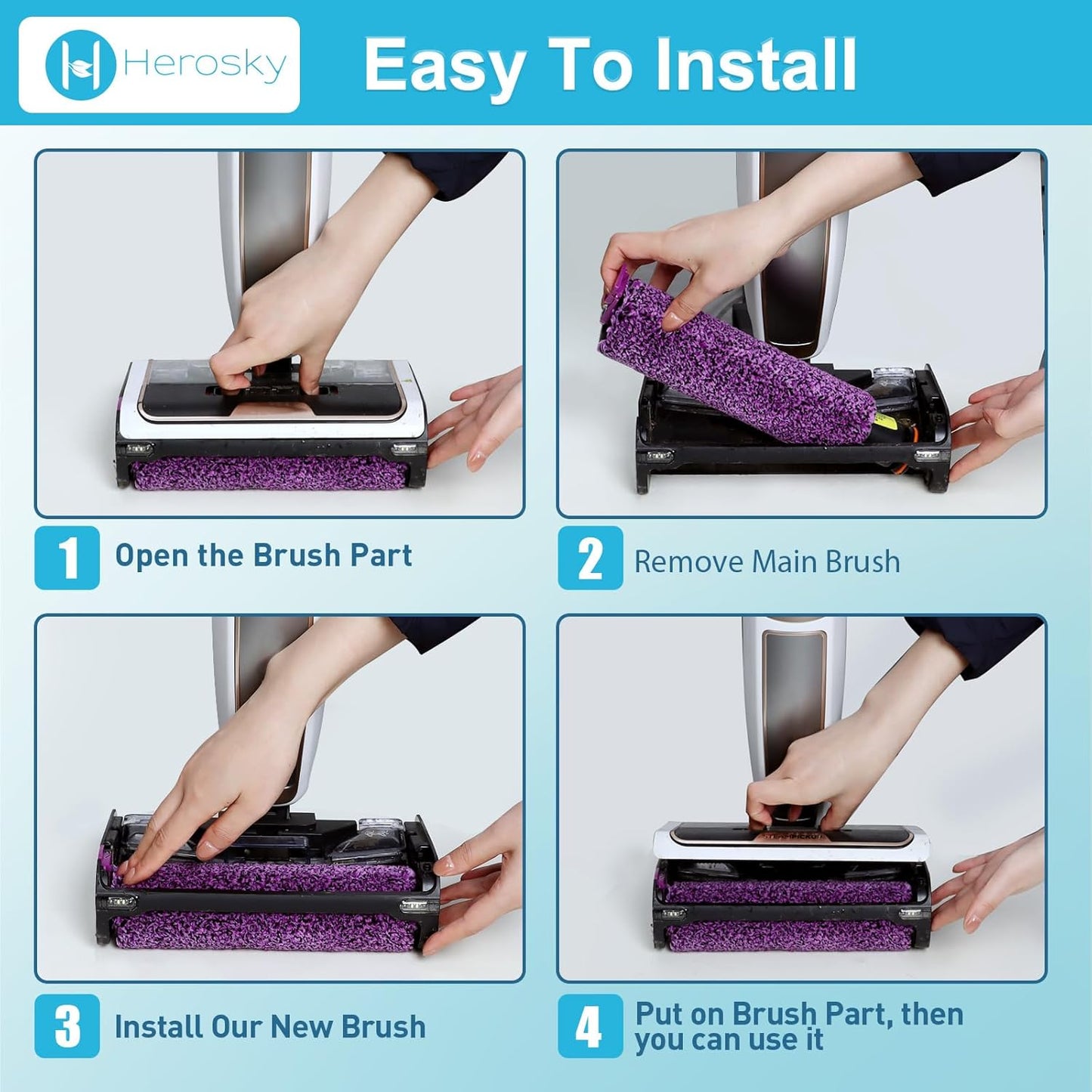 Skiennix 2PCS SD201 Roller - Compatible With Shark Steam Mop SD201, SD200, SD201C, SD201Q, SD205, SD205CCO