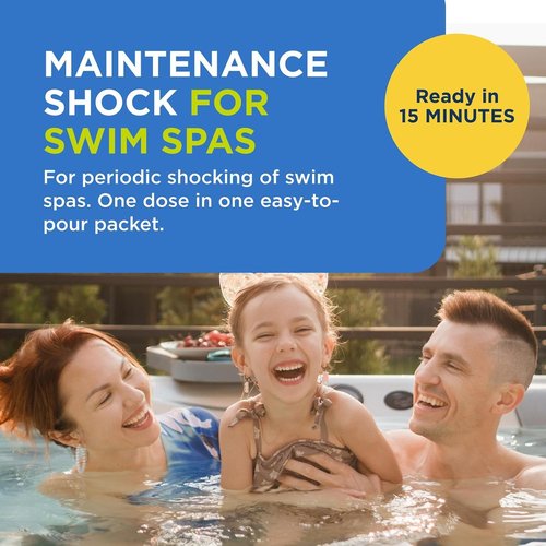 FROG Maintain Non-Chlorine Shock for Swim Spas - Easy Spa Maintenance | Single Dose Packets - 2 Pack