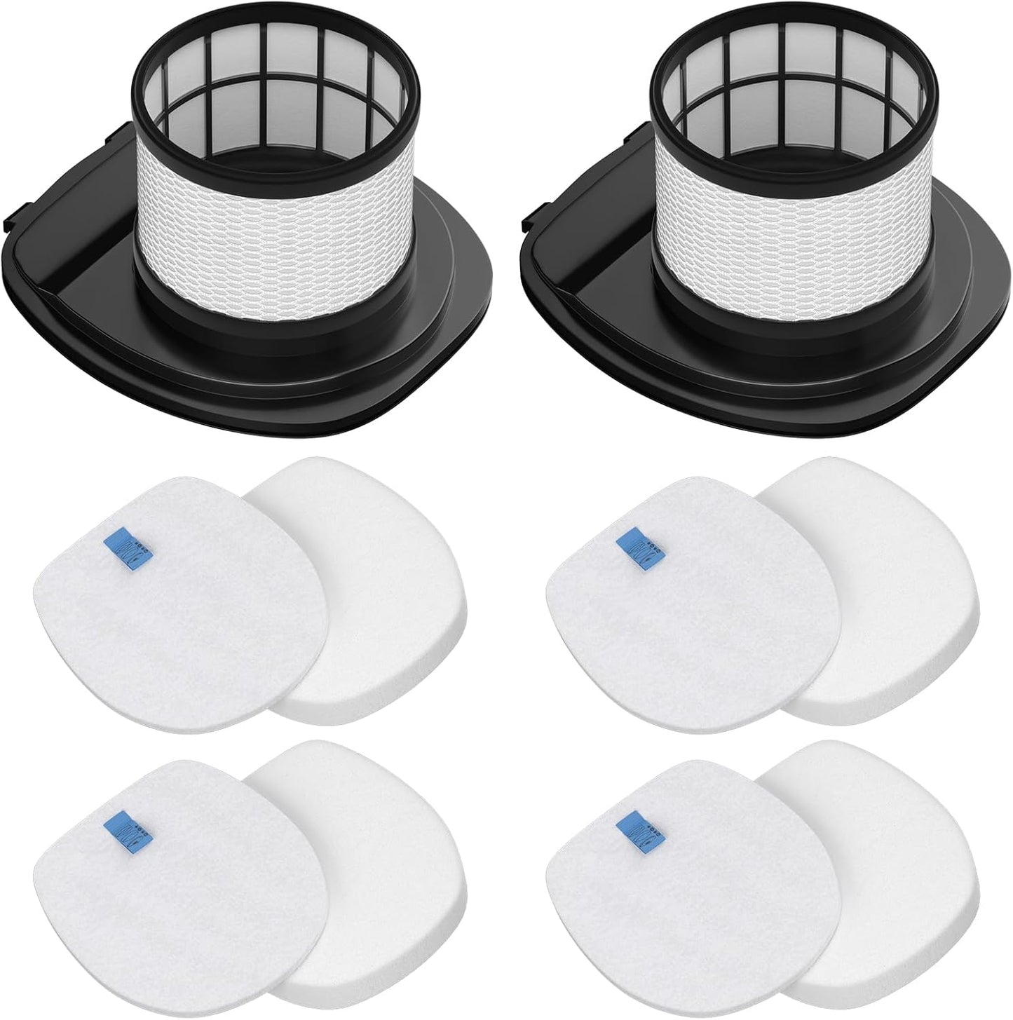 Shark IX141 Vacuum Filters - 2 Pack Replacement Filters & Foam/Felt Kit for IX140, IZ140, IX142, UZ145