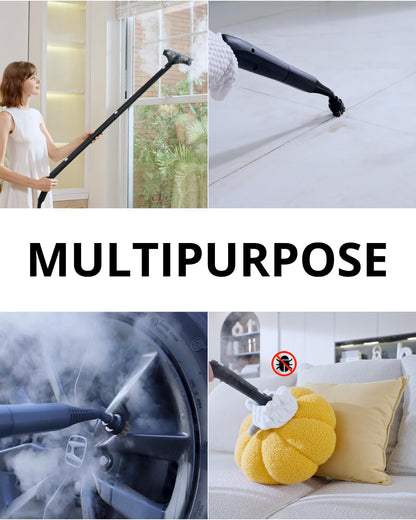 Skiennix Steam Cleaner - Fast 40s Heating with 0.66Gal Tank | 21 PCS Kit for Home & Car Cleaning