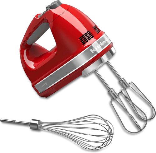 KitchenAid 7-Speed Hand Mixer - Powerful Mixing Performance | Empire Red Color