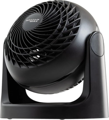 IRIS USA WOOZOO Desk Fan - Quiet Air Circulator with 3 Speeds & 360° Tilt | 52ft Air Distance, Black