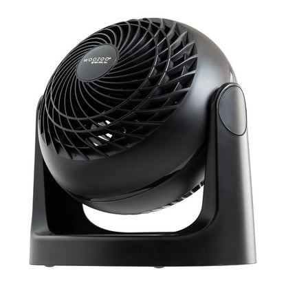 IRIS USA WOOZOO Desk Fan, Air Circulator, 3 Speeds, 52ft Max Air Distance, 157ft² Coverage, 360° Adjustable Vertical Tilt, 20db Quiet Motor, Fan for Bedroom, Office, Dorm, Medium, Black