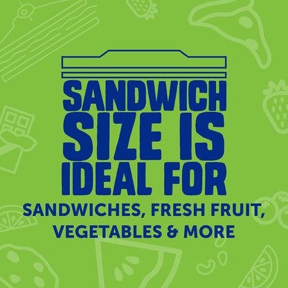 Ziploc Storage Bags Variety Pack - 190 Count | Includes Gallon, Quart, Sandwich & Snack Sizes