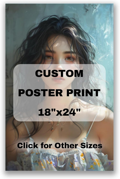 Timisigns Custom Poster Print - Waterproof & Glossy Finish | Upload Your Image, 18x24in for Gifts & Decor
