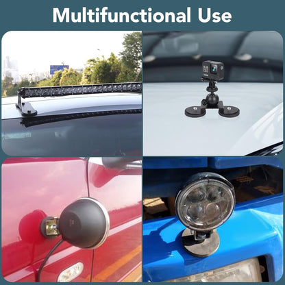 N52 Magnetic Hooks by [Brand Name] - 30lbs Capacity | 4 Rubber Coated Anti-Scratch Mounting Magnets