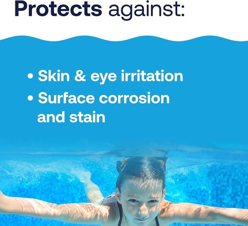 HTH 67058 pH Up Swimming Pool Care - Raises pH Levels | 4 Lbs of Essential Chemicals