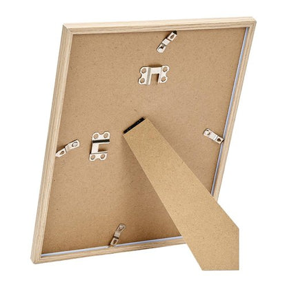 JCJMY 9x11 Picture Frame for Wall Hanging or Tabletop, Wall Mounting Horizontally or Vertically, 9 x 11 Wall Gallery Poster Photo Frame with Shatter Resistant Plexiglass, Natural