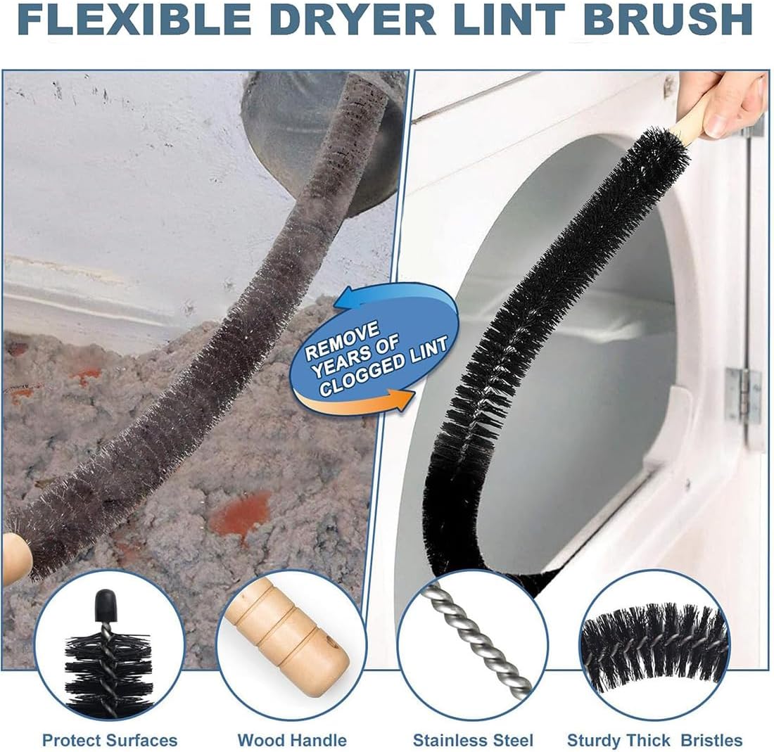 Upgraded Dryer Lint Vac Attachment by [Brand Name] - Universal Vacuum Cleaner Kit for Deep Cleaning Ducts & Lint Removal