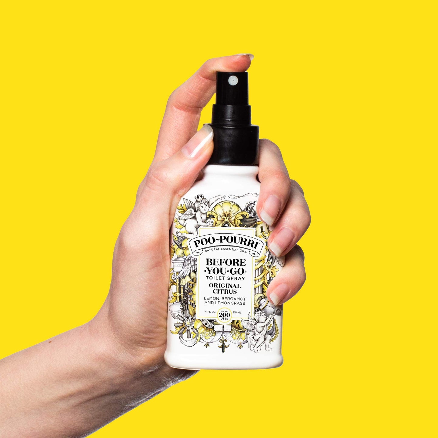 Poo-Pourri Before-You- go Toilet Spray, 4 Fl Oz, Original Citrus Scent