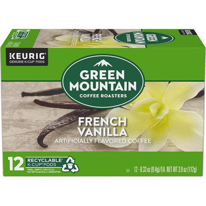 Green Mountain Coffee Roasters French Vanilla K-Cup Pods - Light Roast Coffee, 12 Count