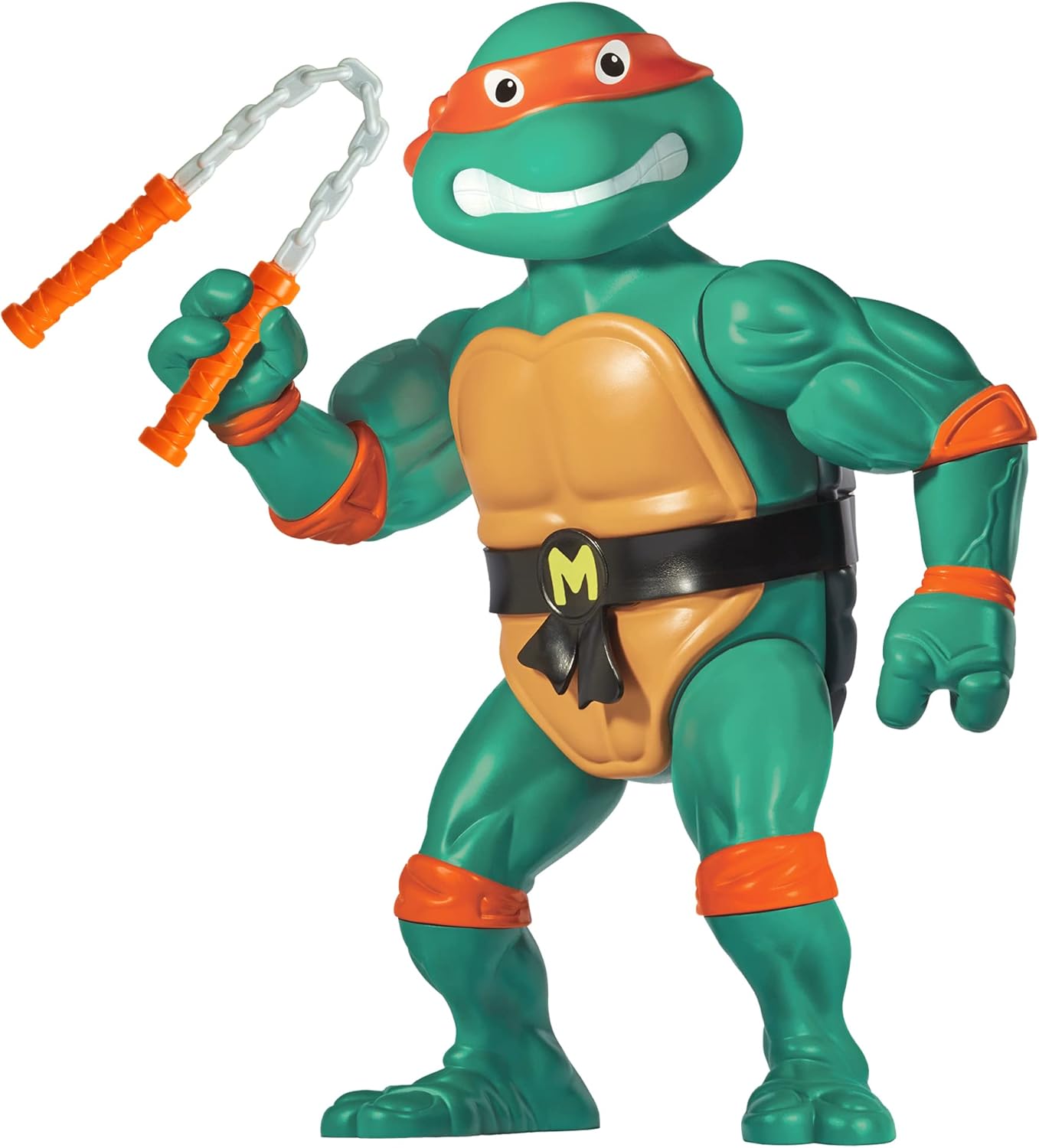 Teenage Mutant Ninja Turtles | Classic 12-Inch Michelangelo Figure - Inspired by 1988 TV Show, Green