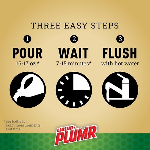Liquid-Plumr Pro-Strength Hair Eliminator Gel - Powerful Clog Remover & Drain Opener | 16 fl. oz.