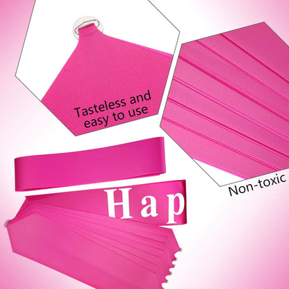 WILLBOND Large Happy Birthday Car Bow - Festive Gift Wrapping Decoration | 20 Inches, Rosy Color