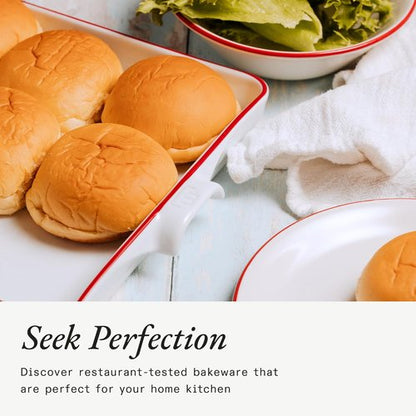 Made In Cookware - Baking Slab | Pure French Porcelain | Elegant White Design