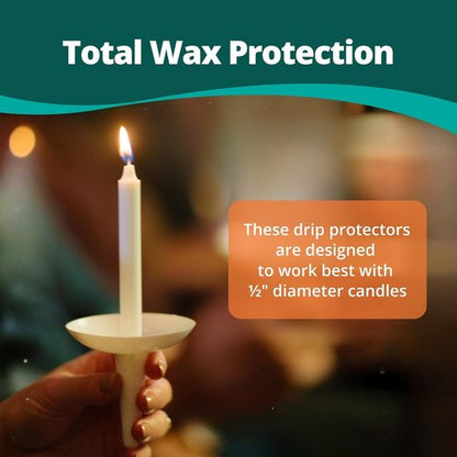 Concordia Supply Reusable Plastic Candle Holders - 50 Pcs. Ideal for Church Vigils & Christmas Eve
