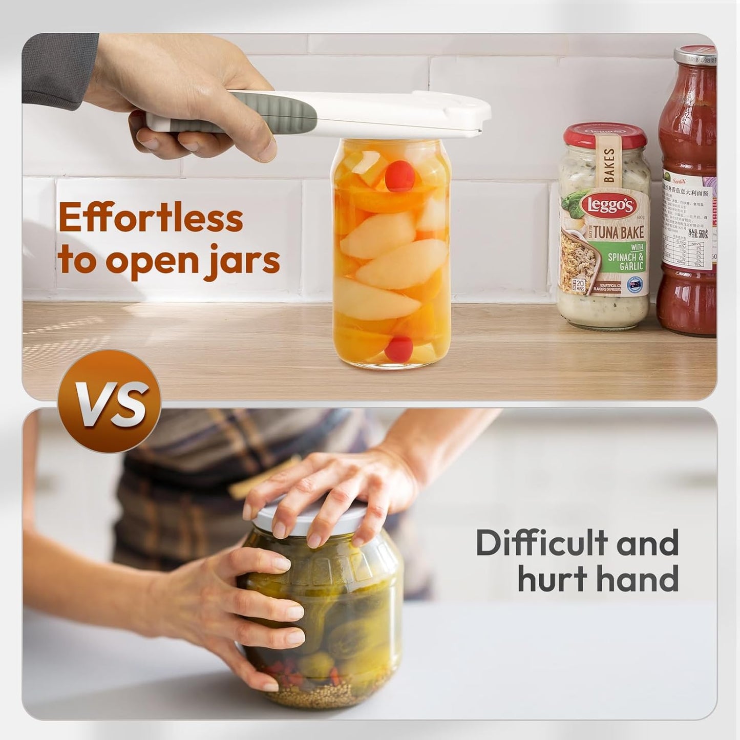 Skiennix Easy Grip Jar Opener - Effortless Bottle & Lid Remover for Seniors | Ideal Kitchen Gadget for Arthritis