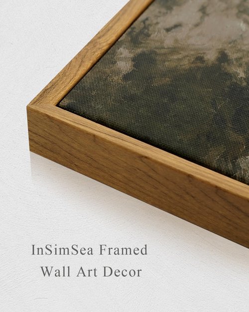 InSimSea Framed Wall Art - Vintage Landscape Canvas Prints for Living Room & Bedroom | 16"x24" Set of 2