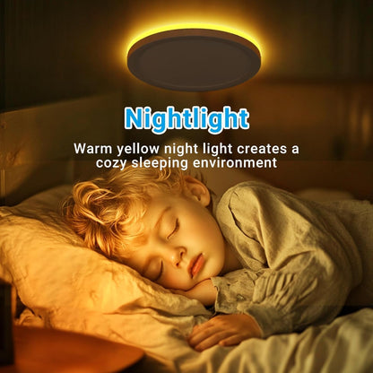 Skiennix 12-Inch LED Ceiling Light - 24W 2400LM Adjustable Warm to Cold White | Ideal for Bedroom, Bathroom, Kitchen