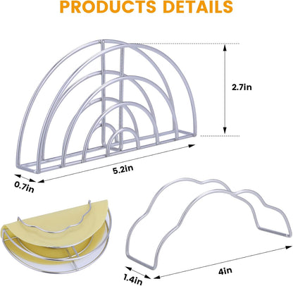 Skiennix Taco Shell Stand Mold - Stainless Steel Holder for Crispy Flat-Bottom Tacos | Ideal for Baking & Air Frying