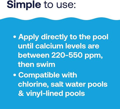 HTH 67059 Calcium Hardness Up - Protects Pool Surfaces & Liners | 4 Lbs Swimming Pool Chemical