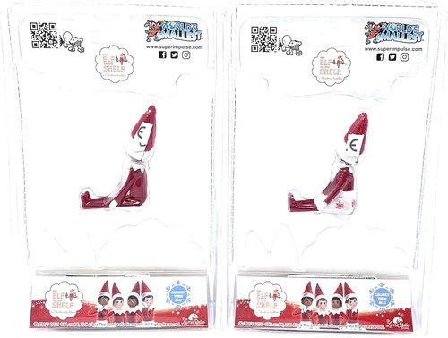 Elf on The Shelf Bundle Set of 2 - Boy and Girl Light Tone | 4 Inches Tall by World's Smallest